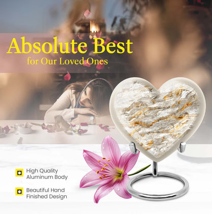 Vibrant Swirl Heart Urn