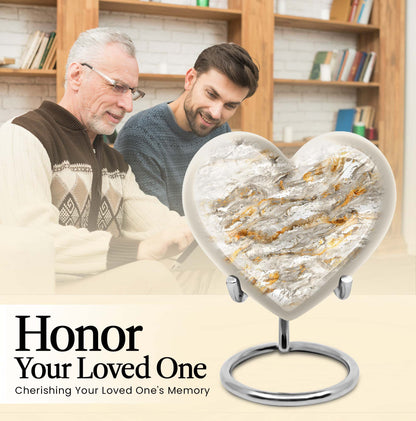 Vibrant Swirl Heart Urn