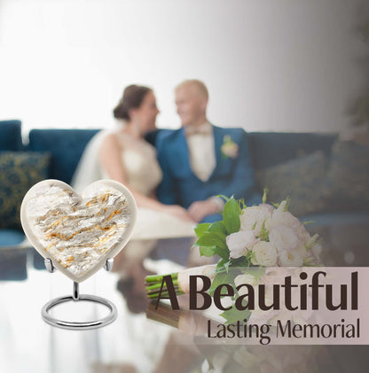 Vibrant Swirl Heart Urn