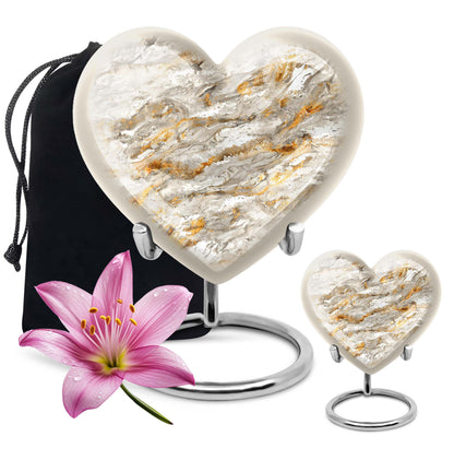 Vibrant Swirl Heart Urn