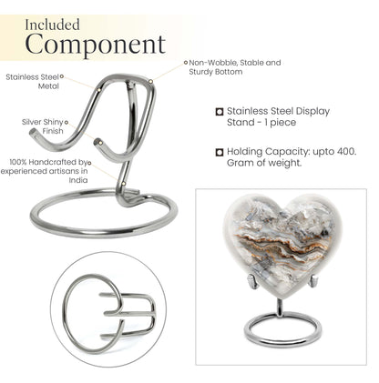 Vibrant Swirl Heart Urn for human ashes