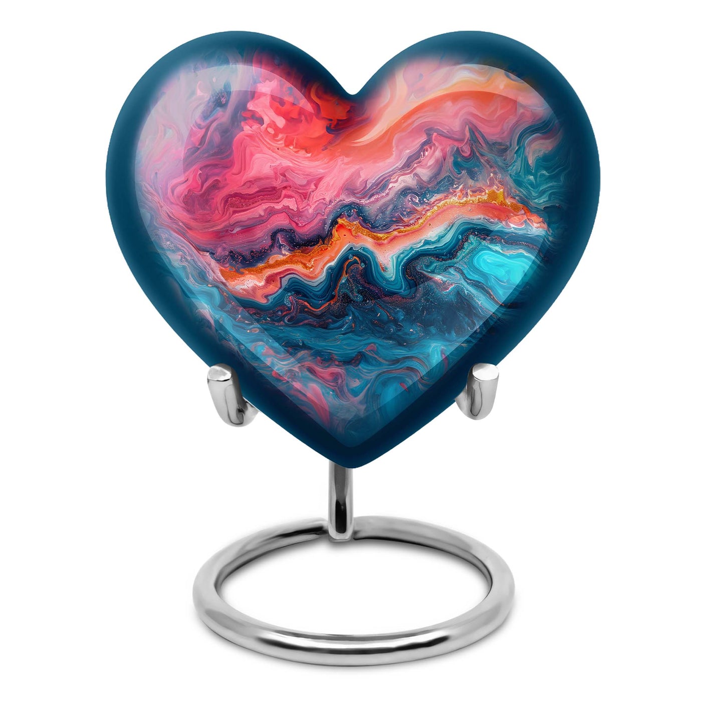 vibrant swirl urn for adult ashes