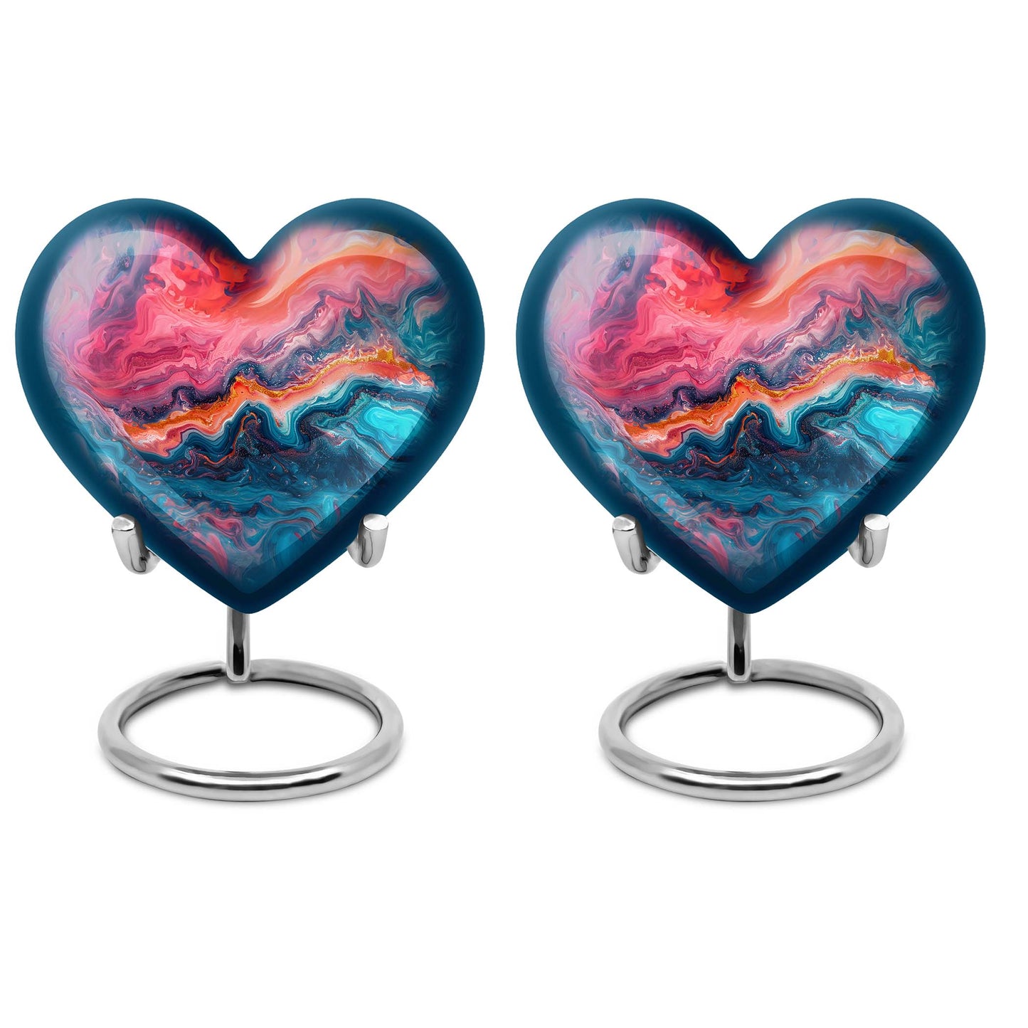 vibrant swirl urn for adult ashes