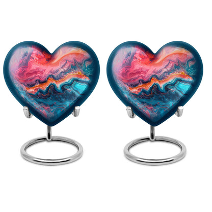 vibrant swirl urn for adult ashes