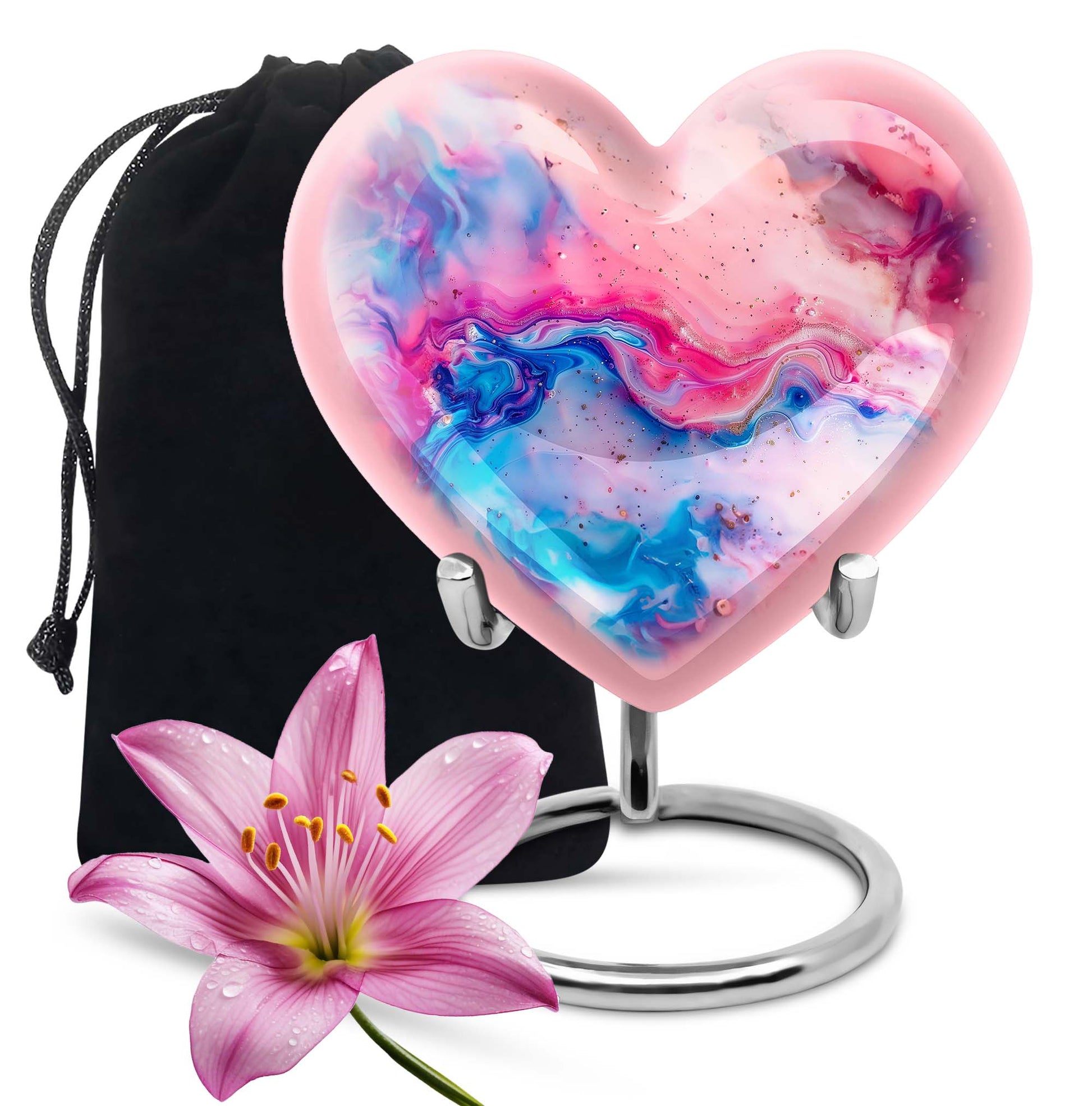 Vibrant Swirl Cremation Urn for Human Ashes