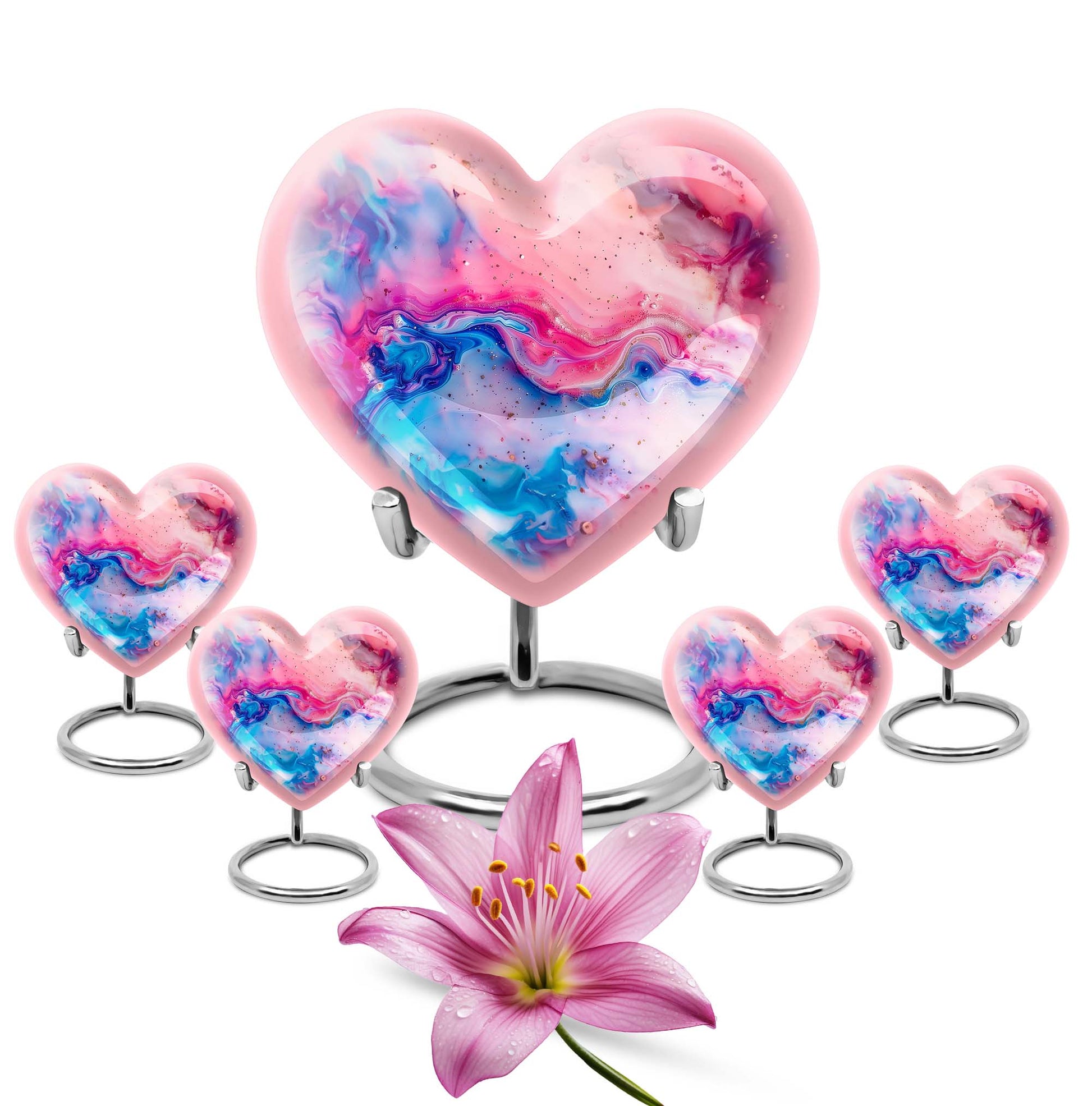 Vibrant Swirl Cremation Urn for Human Ashes