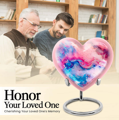 Vibrant Swirl Cremation Urn for Human Ashes