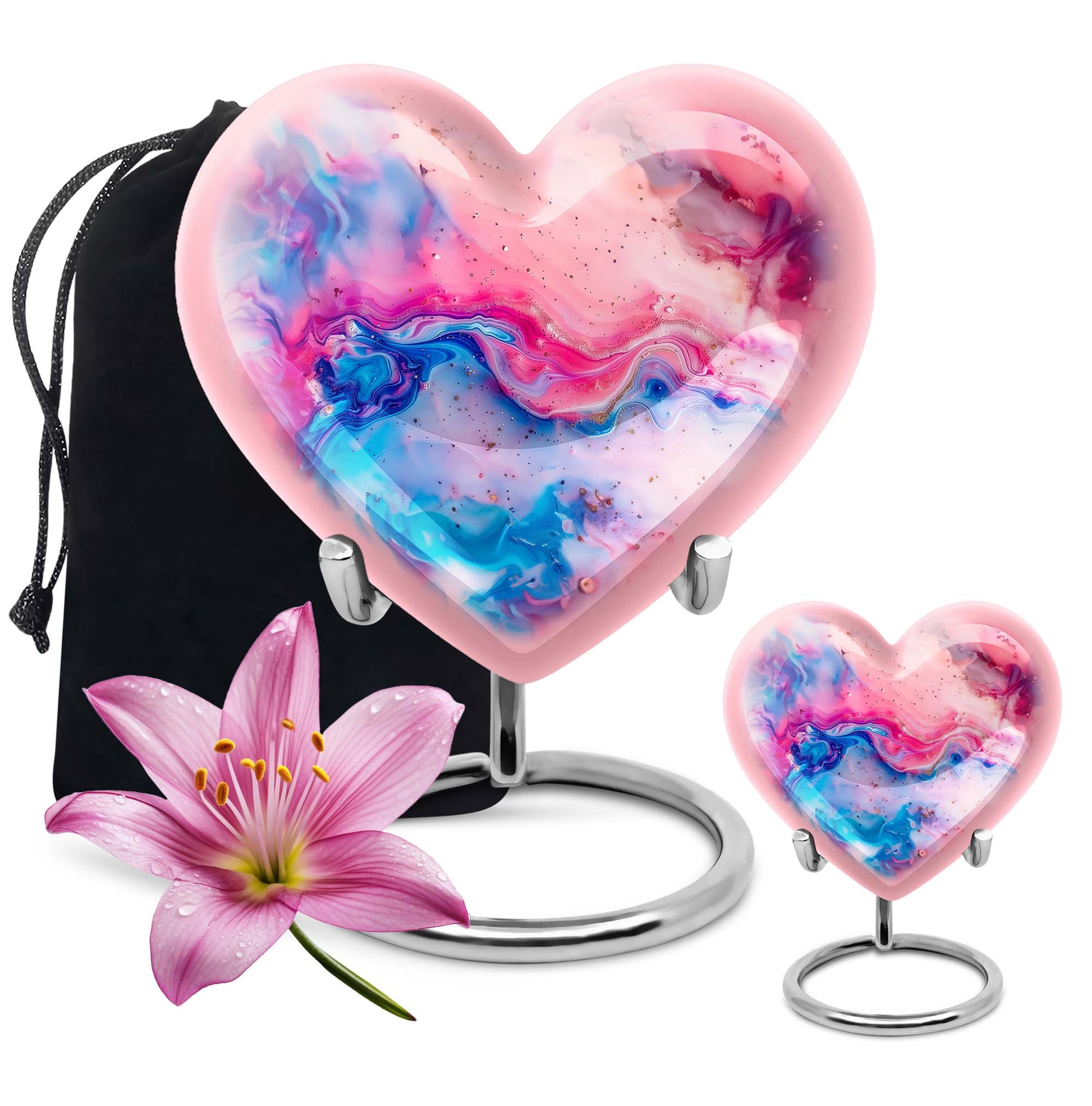 Vibrant Swirl Cremation Urn for Human Ashes