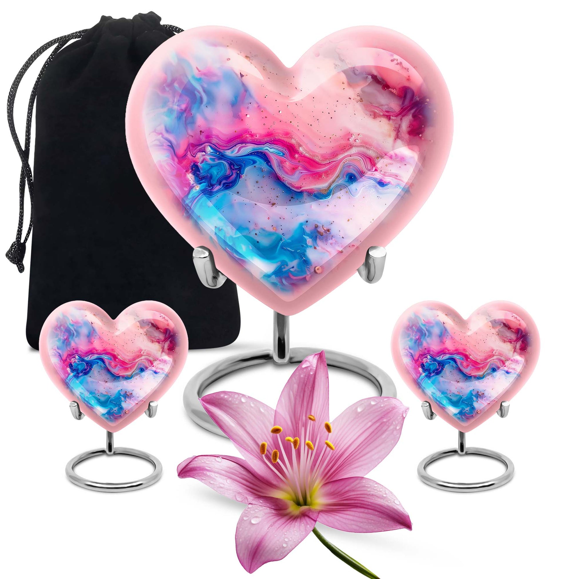 Vibrant Swirl Cremation Urn for Human Ashes