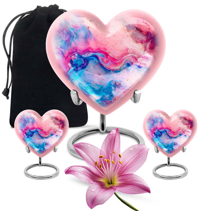 Vibrant Swirl Cremation Urn for Human Ashes