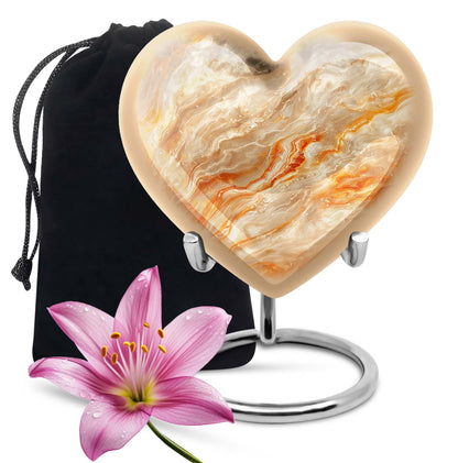 Vibrant Swirl Heart Urn