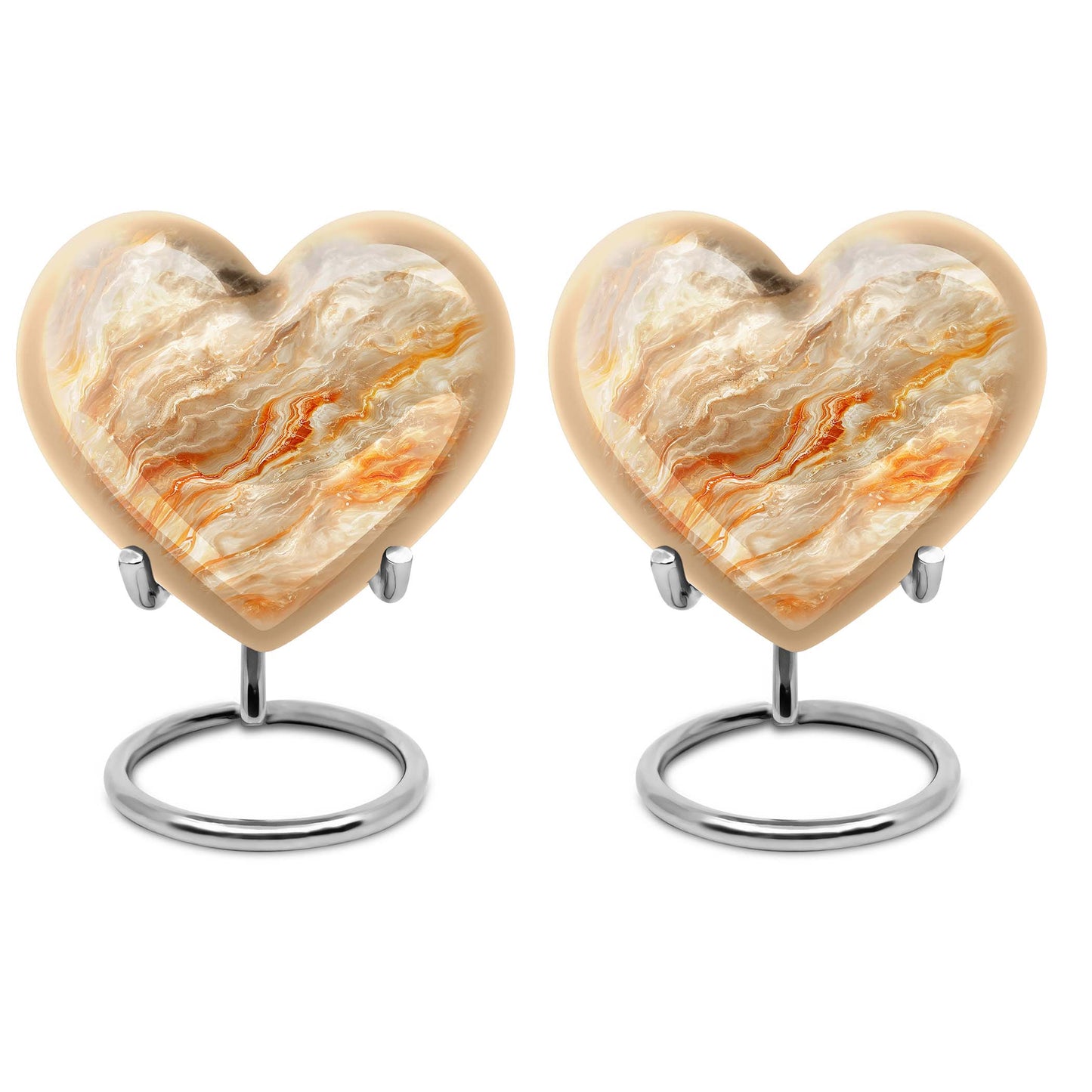 Vibrant Swirl Heart Urn