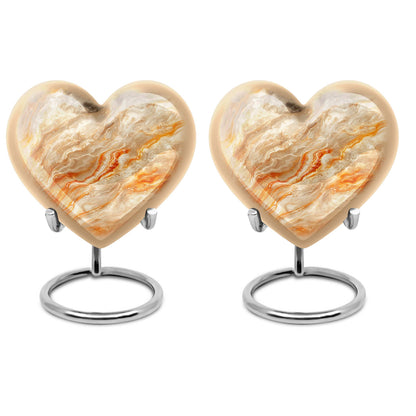 Vibrant Swirl Heart Urn