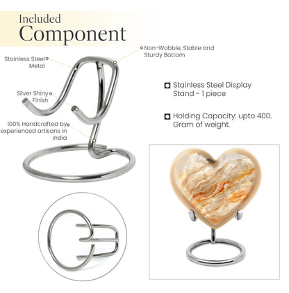 Vibrant Swirl Heart Urn