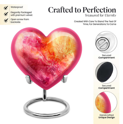 Vibrant Swirl Urn