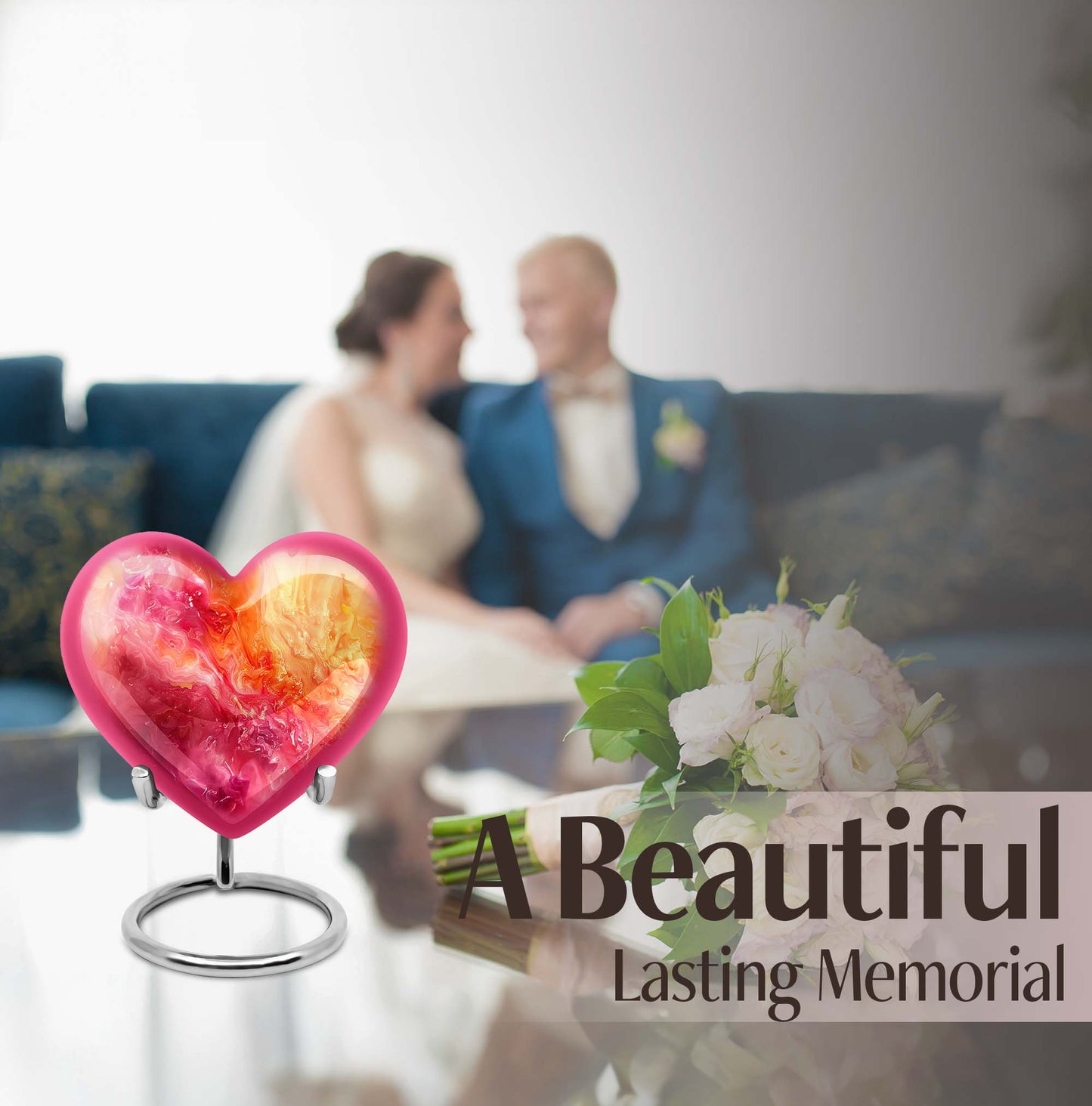 Vibrant Swirl Urn