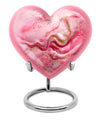 Abstract 10 inch heart urn for cremation ashes