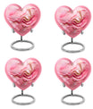 Abstract 10 inch heart urn for cremation ashes