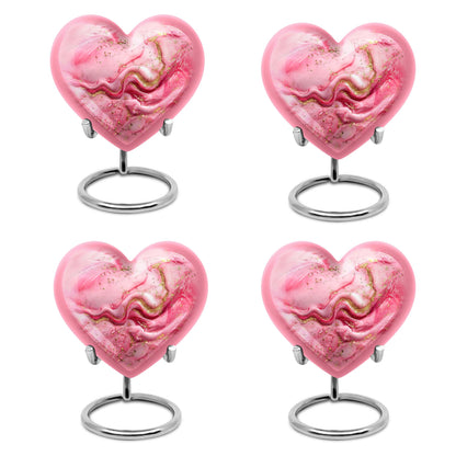 Abstract 10 inch heart urn for cremation ashes