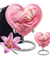 Abstract 10 inch heart urn for cremation ashes