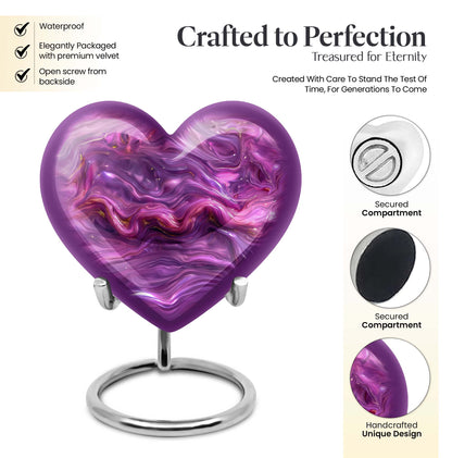Abstract Heart Urn
