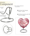 Abstract Heart-themed cremation urn for women