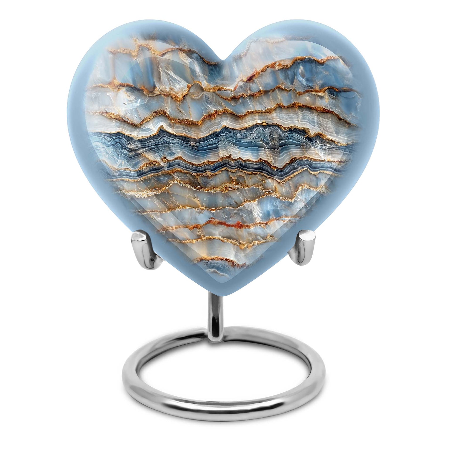 Colourful Swirl Heart Urn