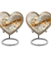 Colourful Swirl Heart Urn for cremation ashes