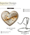 Colourful Swirl Heart Urn for cremation ashes