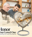Colourful Swirl Heart Urn for cremation ashes