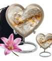 Colourful Swirl Heart Urn for cremation ashes