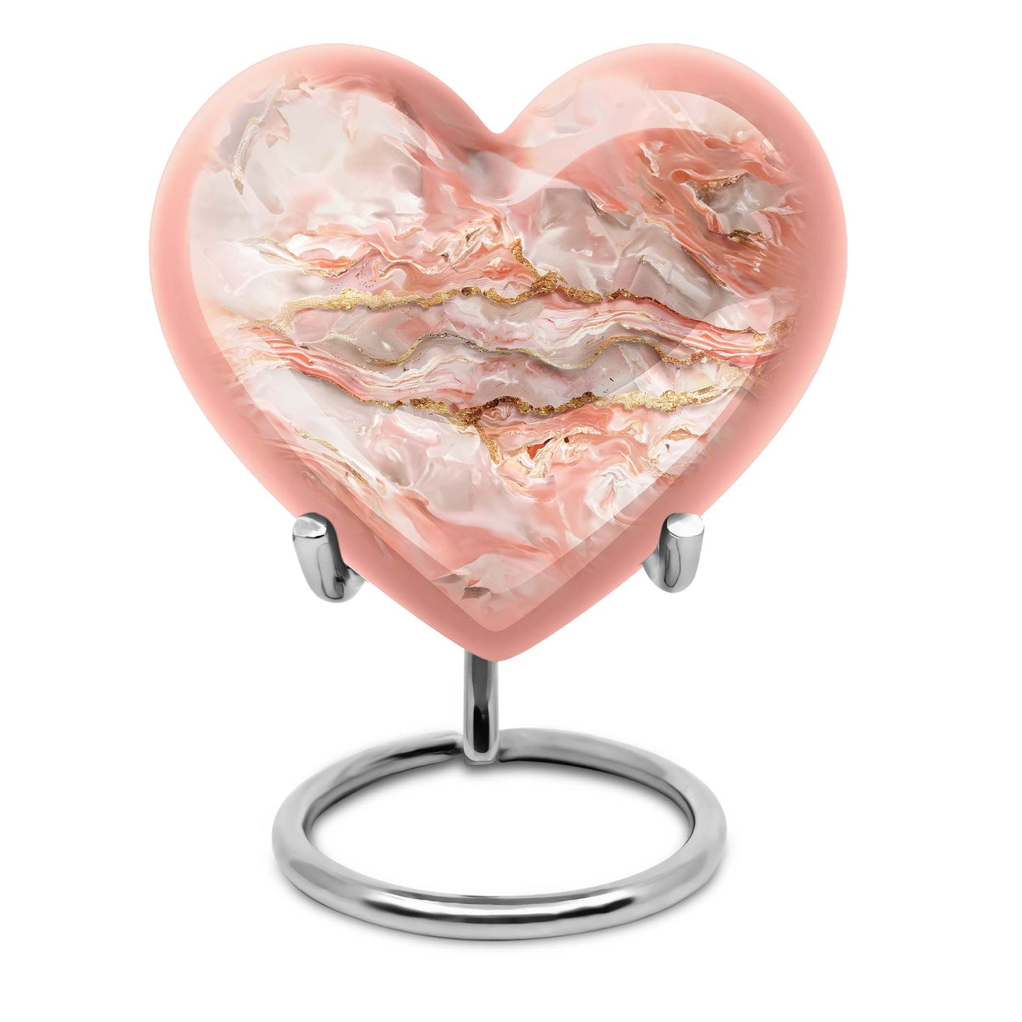 Colourful Swirl Heart Urn