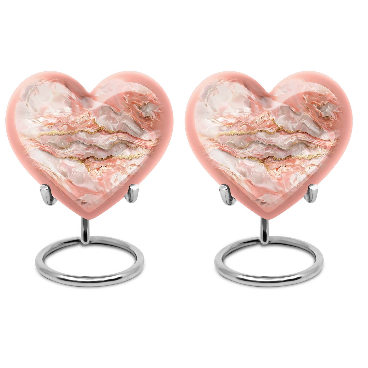 Colourful Swirl Heart Urn