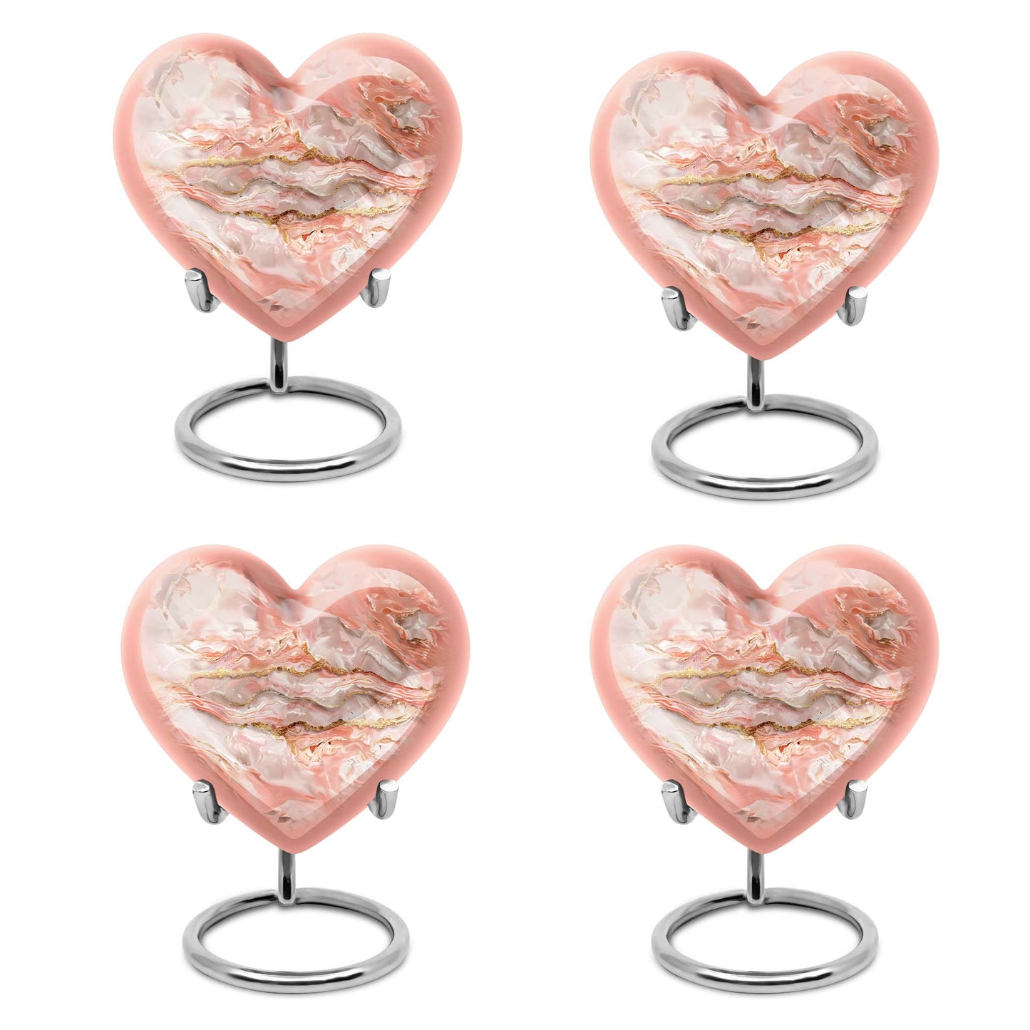 Colourful Swirl Heart Urn