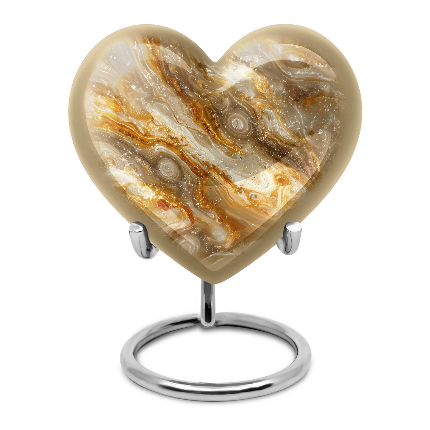 Colourful Swirl Heart Urn