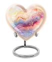 Colourful Swirl Heart Urn