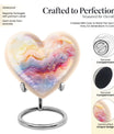 Colourful Swirl Heart Urn