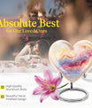 Colourful Swirl Heart Urn
