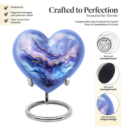 abstract heart urn