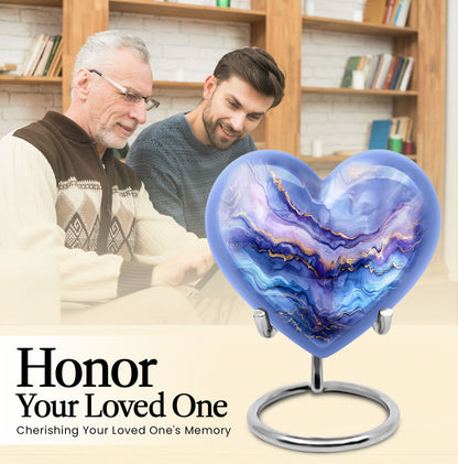 abstract heart urn