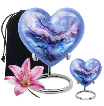 abstract heart urn