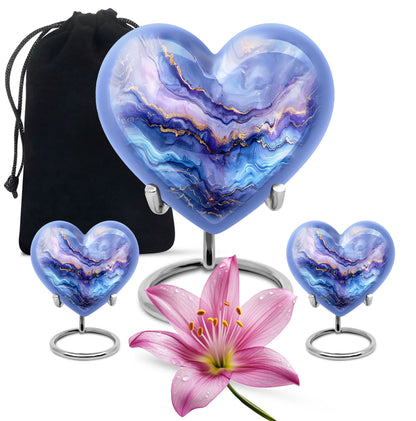 abstract heart urn