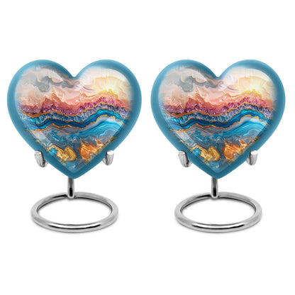 Abstract Heart Urn, memorial urn for men