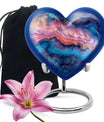 Abstract Heart Keepsake Cremation Urn