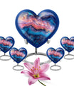 Abstract Heart Keepsake Cremation Urn