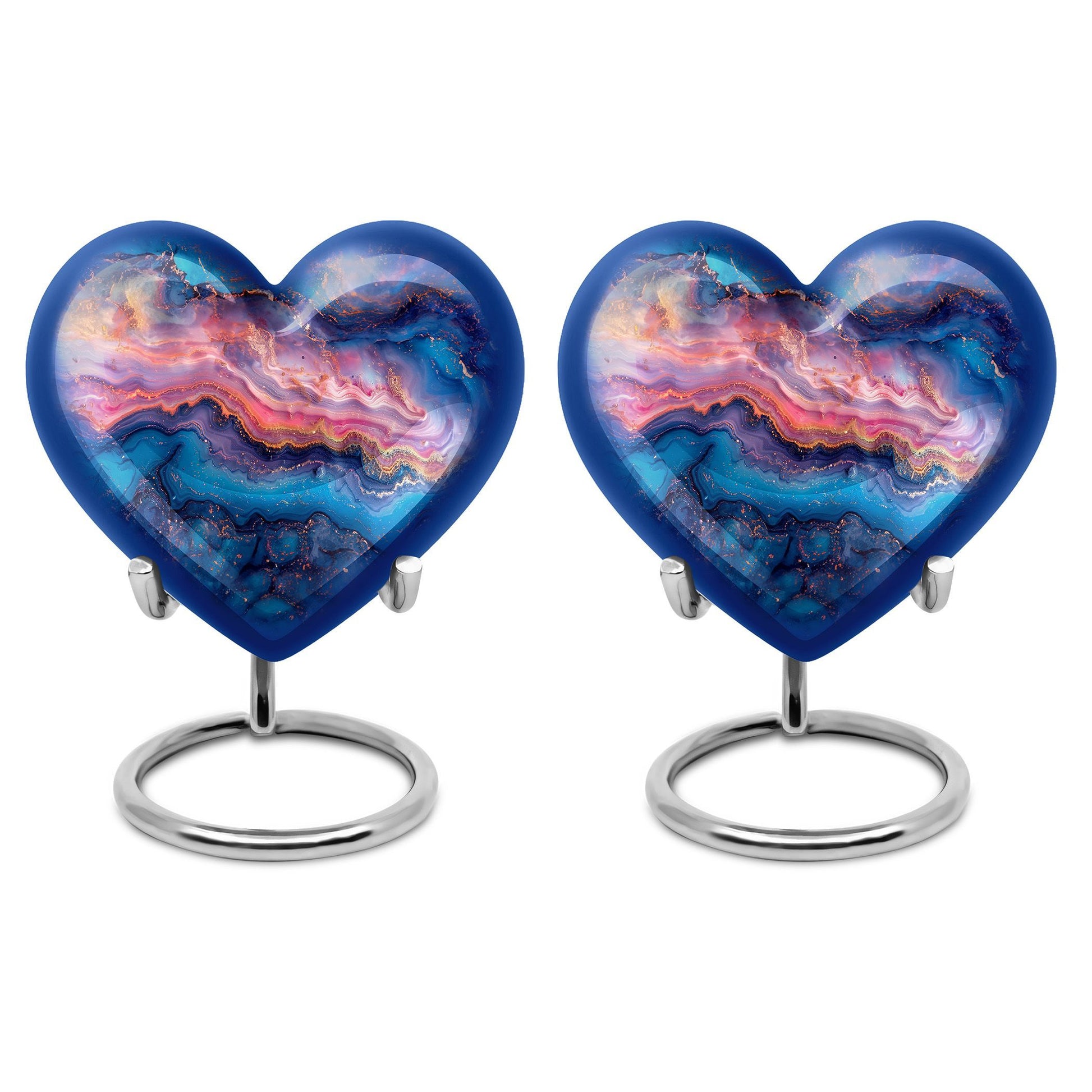 Abstract Heart Keepsake Cremation Urn