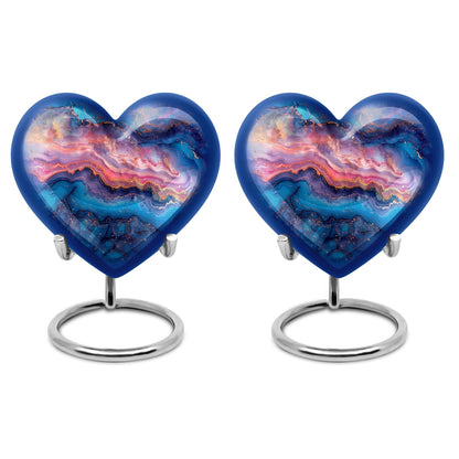 Abstract Heart Keepsake Cremation Urn