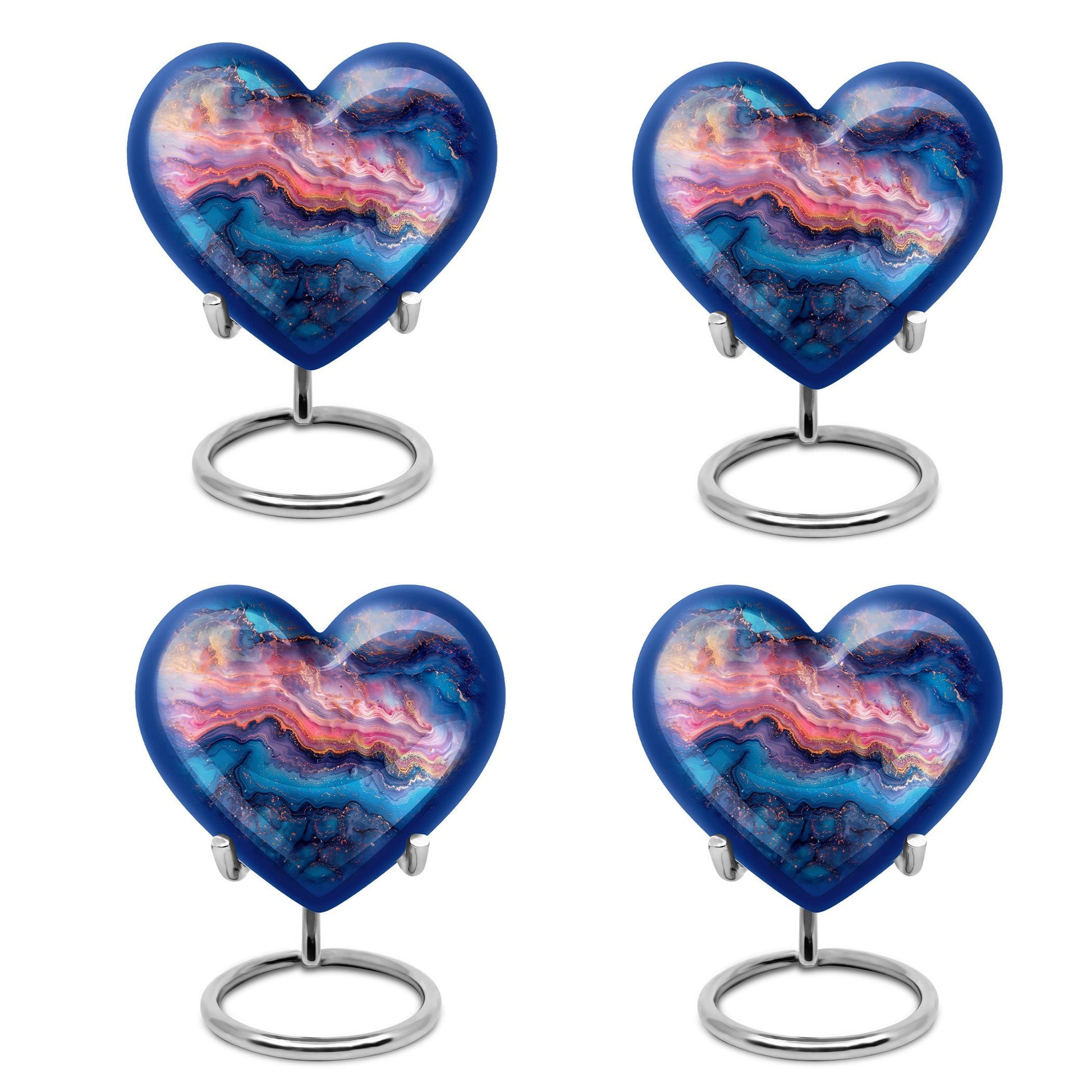 Abstract Heart Keepsake Cremation Urn