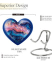 Abstract Heart Keepsake Cremation Urn