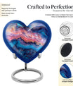 Abstract Heart Keepsake Cremation Urn
